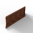bloembak module parallel paneel e 90x28 cm r   corten