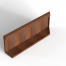 bloembak module uitwendig hoekpaneel b 90x28 cm l   corten