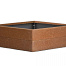 bloembak modulair   corten 150x150x28 cm