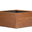 bloembak modulair   corten 120x120x42 cm