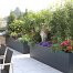 bloembak modulair   antraciet 180x120x28 cm