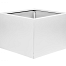 bloembak vlak   wit 60x60x40 cm