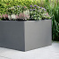 bloembak vlak   antraciet 60x120x60 cm