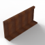 bloembak module recht paneel a 90x42 cm   corten