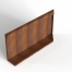 bloembak module uitwendig hoekpaneel b 90x42 cm l   corten