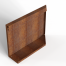 bloembak module uitwendig hoekpaneel b 60x42 cm l   corten
