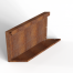 bloembak module parallel paneel e 60x42 cm l   corten