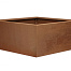 bloembak vlak   corten 90x90x60 cm