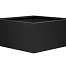 Plantenbak Vlak Grafietzwart 90x90x40 cm