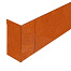 hoekstuk uitwendig 15x28x15 cm   corten