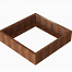 Plantenbak Module+ Corten 120x120x28 cm - CORTEN