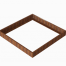 Plantenbak Module+ Corten 240x240x28 cm - CORTEN