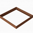 Plantenbak Module+ Corten 360x360x42 cm - CORTEN