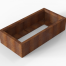 Plantenbak Module+ Corten 120x60x28 cm - CORTEN