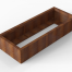 Plantenbak Module+ Corten 150x60x28 cm - CORTEN