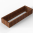 Plantenbak Module+ Corten 180x60x28 cm - CORTEN