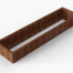 Plantenbak Module+ Corten 240x60x28 cm - CORTEN