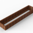 Plantenbak Module+ Corten 270x60x28 cm - CORTEN
