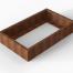Plantenbak Module+ Corten 150x90x28 cm - CORTEN