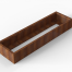 Plantenbak Module+ Corten 210x90x28 cm - CORTEN