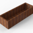 Plantenbak Module+ Corten 180x60x42 cm - CORTEN