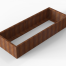 Plantenbak Module+ Corten 240x90x42 cm - CORTEN
