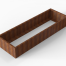 Plantenbak Module+ Corten 270x90x42 cm - CORTEN