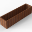 Plantenbak Module+ Corten 240x60x56 cm - CORTEN