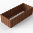 Plantenbak Module+ Corten 210x90x56 cm - CORTEN