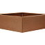 bloembak vlak   corten 210x210x60 cm