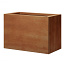 bloembak vlak   corten 30x60x60 cm