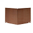 uitwendige hoek double flg 16 5cm   corten