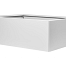 bloembak vlak   wit 90x120x60 cm