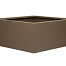 bloembak vlak  supra bruin 90x90x60 cm