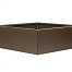 bloembak vlak   supra bruin 180x180x40 cm