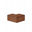 hoekstuk voor u profiel gelijkzijdig 6cm 10x10cm   corten