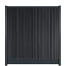 WPC (composiet) Fency Rhombus verticaal scherm 178 cm breed x ca. 200 cm hoog Carbon met zwarte onderplank