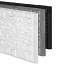 Berton©-motiefplaat smal wit/grijs H26 x D3,5 x L184 cm Rustico