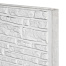 Berton©-motiefplaat smal wit/grijs H26 x D3,5 x L184 cm Rustico