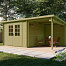 Blokhut - Tuinhuis Dora | 28 mm | vuren onbehandeld