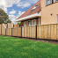 Tuinscherm grenen groen geïmpregneerd 21-planks (19 + 2) Enschede 90 x 180 cm