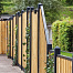 Tuinscherm grenen groen geïmpregneerd 21-planks (19 + 2) Enschede 180 x 180 cm