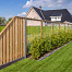 Tuinscherm grenen groen geïmpregneerd 21-planks (19 + 2) Enschede 180/90 x 180 cm verloop