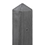 Berton©-paal IJssel antraciet diamantkop 10x10x190 cm tussenmodel