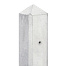 Berton©-paal IJssel wit/grijs diamantkop 10x10x190 cm T-model