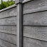 Berton©-motiefplaat smal antraciet H26 x D3,5 x L184 cm rabat-houtmotief