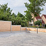 Berton©-sleufpaal Zaan wit/grijs, vlakke kop 11,5 x 11,5 x 275 cm hoekmodel met brede ondersleuf