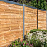 Berton©-sleufpaal Zaan antraciet vlakke kop 10 x 10 x 275 cm tussenmodel met brede ondersleuf
