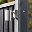Berton©-paal IJssel antraciet diamantkop 10x10x280 cm kabeldoorvoer