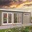 Blokhut - Tuinhuis Flow 2.0 | 40 mm | vuren honinggeel geïmpregneerd